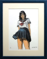 Petr Ptáček  - Školačka - grafika